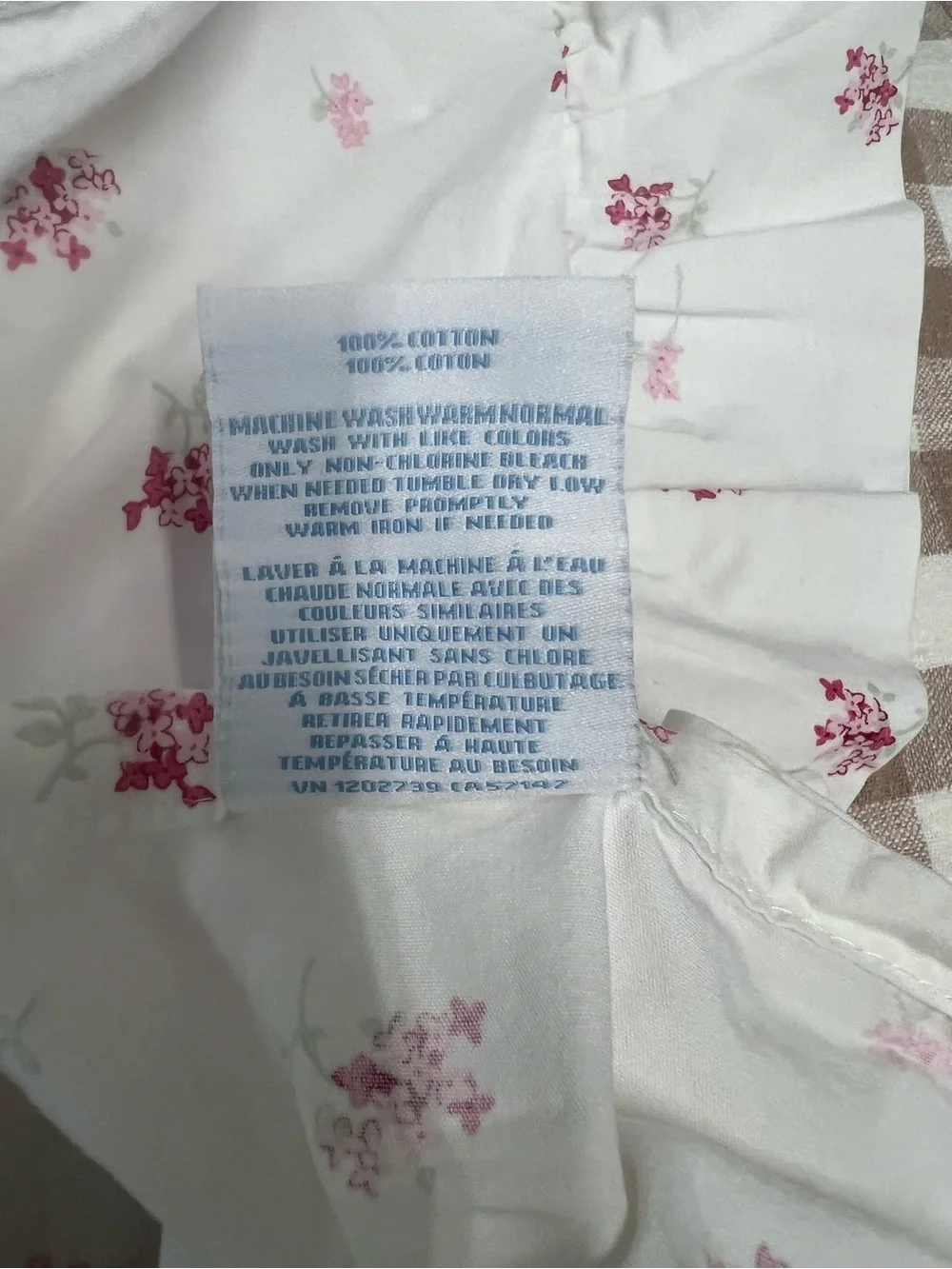 2 Simply shabby chic pillow shams pink flower cottage core bedding grandma core
